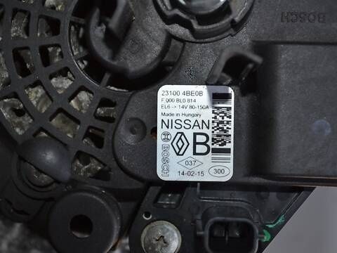 Генератор Nissan Qashqai J11 2013-2020 1.6 dCi 231004BE0B 14V 150A (Ніссан Кашкай) ID206518161 (231004BE0B) фото