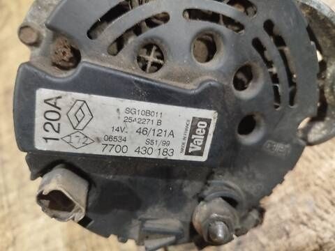 Генератор Renault Clio II 1999-2005 1.9 dTi 7700430183 (Рено Кліо) ID216266332 (7700430183) фото