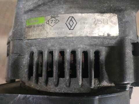 Генератор Renault Clio II 1998-2005 1.4 1.6 Бензин 7700870279 (Рено Кліо) ID169916073 (7700870279) фото