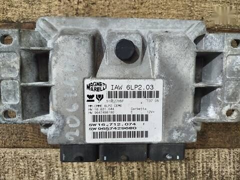 Блок управління двигуном (ЕБУ/ЭБУ) Peugeot 206 1.4 16V 9657429680 16712074 (Пежо) ID54480292 (9657429680) фото