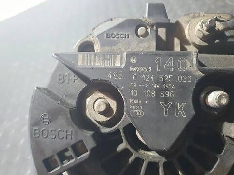Генератор Opel Zafira A 2.2 DTI 16V 02-05 Y22DTR 92 кВт/125 л.с. 2172 см3 Дизель 140A 14V Bosch 0124525030 13108596 (Опель Зафира А) ID213373928 (13108596) фото