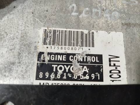 Блок управления двигателем (ЭБУ) Toyota Avensis T25 2.2 D4D 2.0 8966105691 (Тойота Авенсис Т25) ID54481273 (8966105691) фото